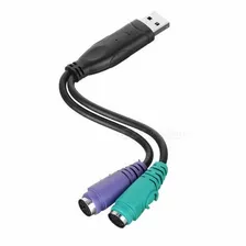 Cable Adaptador Convertidor Usb A Mouse Y Teclado Ps/2 Ms
