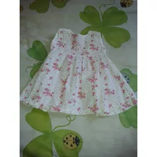 Divino Vestido Para Beba Talle 18 Meses De Algodón Estampado