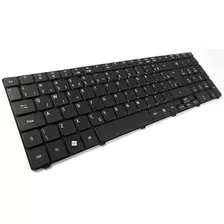 Teclado Para Notebook Gateway Ne56r16b Preto Br Com Ç