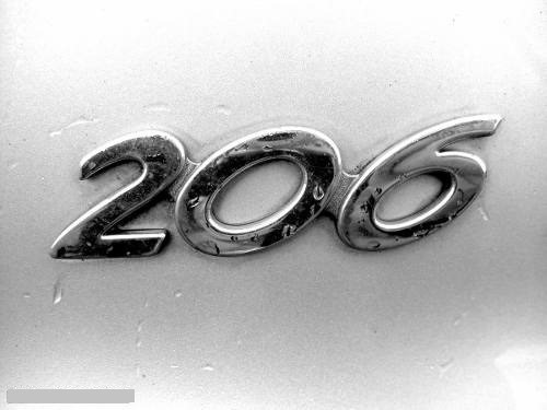 Emblema Logo Insignia Peugeot 206 Trasero Foto 3