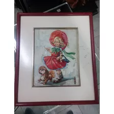 Cuadro De Postal De Muñeca Antigua Decorativo