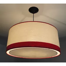 Lampara Colgante Tambor 50 Cm Zocalo. Aptas Led.