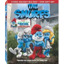 Película Blu-ray + Dvd Original Smurfs Los Pitufos Slipcover