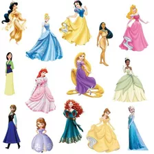 Adesivos Decorativos Princesas Disney + Régua