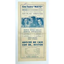 Cine Teatro Mayo Programa 1949 (a)