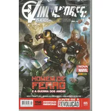 Vingadores Os Heróis Mais Poderosos Da Terra N° 05 - 156 Páginas Em Português - Editora Panini - Capa Mole - Bonellihq 5 Cx284 T20