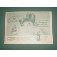 Publicidad Antigua Champu Sedal Cabello Sedoso Amoroso