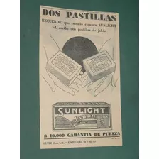 Publicidad Sunlight Jabon Dos Pastillas Garantia De Pureza