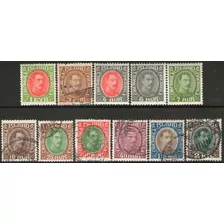 Islandia Serie X 11 Sellos Usados Christian X Años 1931-34