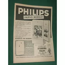 Publicidad Heladeras Philips Gabinete Moderno Silenciosa
