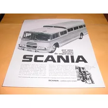 Folder Raro Scania Vabis L 110 - Anos 60 Onibus Original