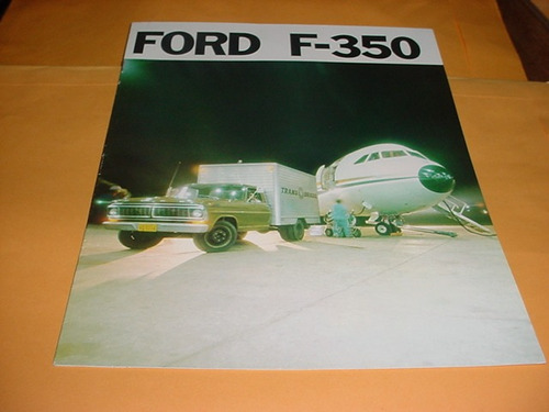 Folder Raro Ford Caminhao F-350 73 1973 74 1974 V8 Completo