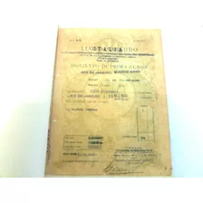 Bilhete Transatlantico Italiano Conte Biancamano Ano 1933