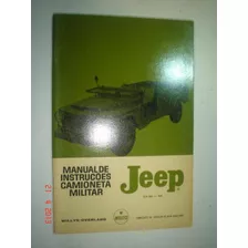 Novo Manual Jeep Militar F75 1962 Original Willys Overland