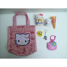 Brinquedo Antigo Hello Kitty Lote C/ 07 Pçs Diversas Bolsa