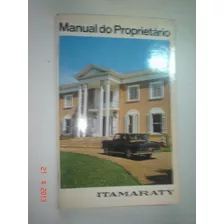 Novo Manual Itamaraty 1967 Original Willys Overland Aero