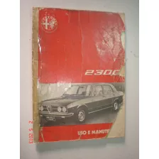 Manual Alfa Romeu 2300 1974 1975 Original Alfa Ti Ti4 B Fiat