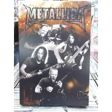 Metallica Lindo Quadro Artesanal Poster Madeira