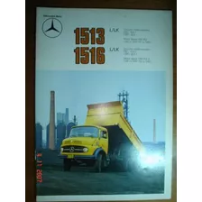 Folder Mercedes Benz Caminhão 1513 1516 L Lk Catalogo Truck