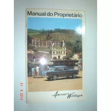 Novo Manual Aero Willys 1967 Original Overland Itamaraty