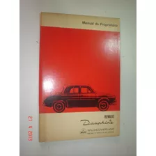 Novo Manual Dauphine 1965 Renault Willys Overland Gordini