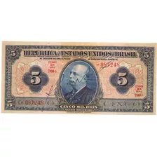 Brasil - R-100c, 5 Mil Réis 1942 Autografada, Série 700, Sob