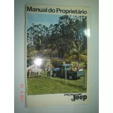 Novo Manual Pickup Jeep F75 1967 Original Willys Overland
