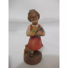 B. Antigo - Boneca Miniatura Italiana Da Dolfi Em Madeira