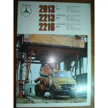 Folder Mercedes Benz Caminhão 2013 2213 2216 Catalogo Chassi