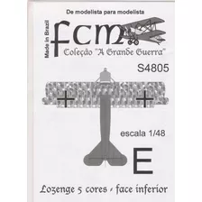 Folha De Decais Fcm Para Plastimodelo Ref. 48-05