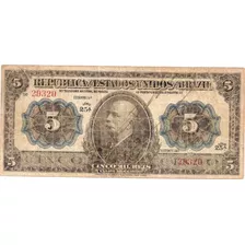 Brasil - R-095, 5 Mil Réis, 1913, Autografada, Série 25, Mbc