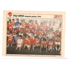 Poster Vila Nova De Goias Lote C/2 Série Campeões Placar