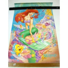 Posters Antigos Disney Desenho Filme Aladim, Bela Fera Ariel