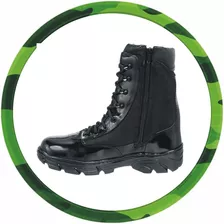 Bota Adventure Zíper, Moto, Militar, Caminhada Couro.