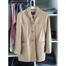 Banana Republic Campera Trench Tapado Cuero Oveja Xs