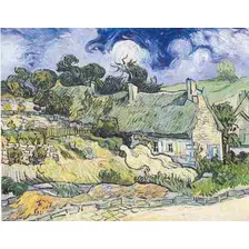 3 Laminas 30x45cm Arte - Pintores - Van Gogh - Cottage