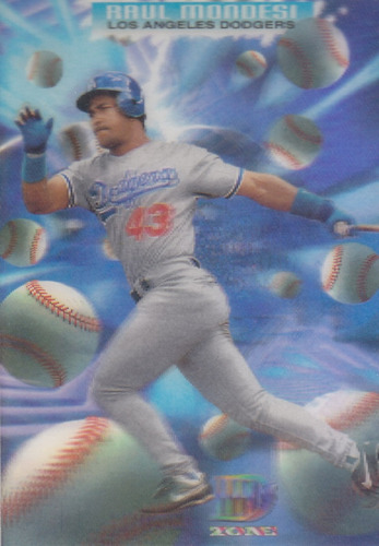 1995 Topps D3 Zone Raul Mondesi Of Dodgers