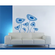 Vinilo Pared Flores Circulares Decoración Wall Stickers