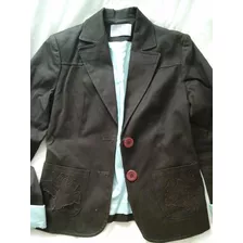 Blazer Saco Ayres Talle S Small 1 Marrón Chocolate Original