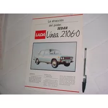 Folder Lada Laika Concessionaria Lançamento Argentino