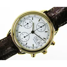 Reloj Chronograph Alfex Tachymeter- Tapa De Cristal