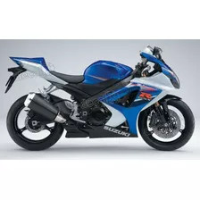 Kit Adesivo Suzuki Gsxr 1000 2007 Azul E Branca 10007az