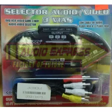 Selector De Audio/video 3 Vias (con Cables) Dxr130075