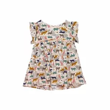 Vestido Infantil Reino Marfim - Que Te Encante