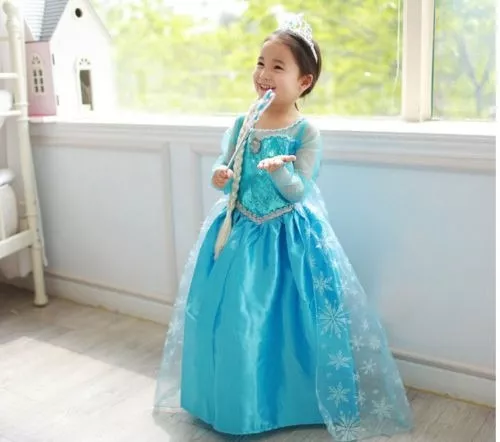 Disfraz Vestido Disney Frozen De Elsa