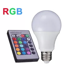 Kit 10 Bulbo 5w - Rgb Controle Remoto