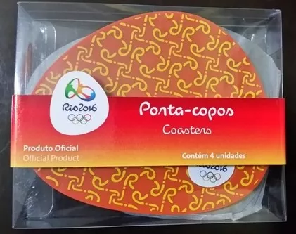 Coleção Porta Copos Olimpiadas Rio 2016 Tramas Do Brasil