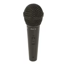 Microfone Peavey Pv 7 Com Fio 5 Metros 1/4 Cabo Xlr Ótimo