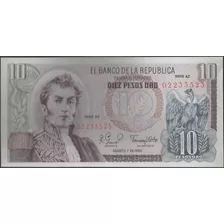 Colombia 10 Pesos 7 Ago 1980 Serie Az Bgw209