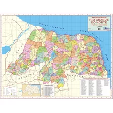 Mapa Geo Político E Rodoviário Do Estado Rio Grande Do Norte